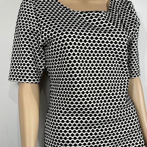 Ruby Rd. Black and White Pattern Blouse - Picture 3 of 8